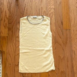 Akris Sleeveless Cream Top size S